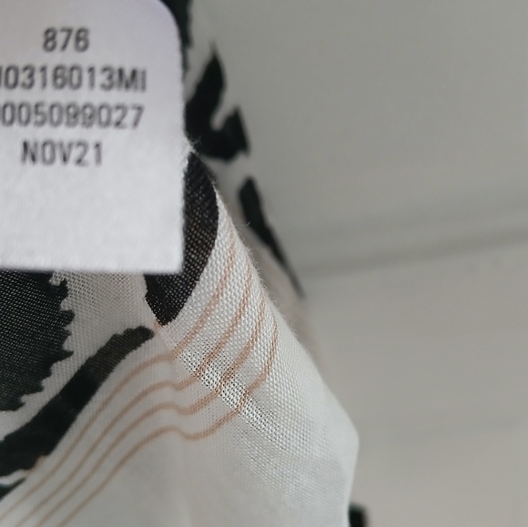 Nordstrom Duster Kimono Longline Tassels Open Front Black & White Boho - Picture 12 of 14